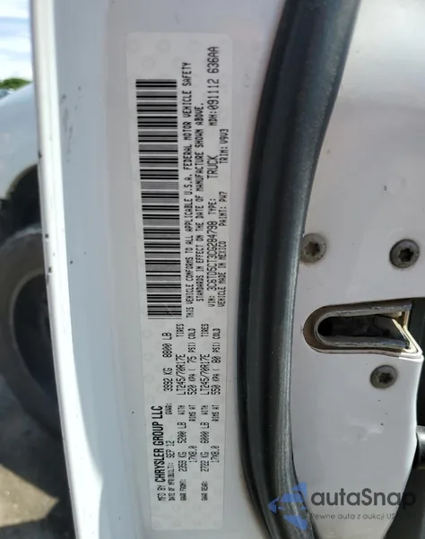 2012 Dodge Ram 2500 St из США, поврежденный, VIN 3C6TD5CT3CG284798